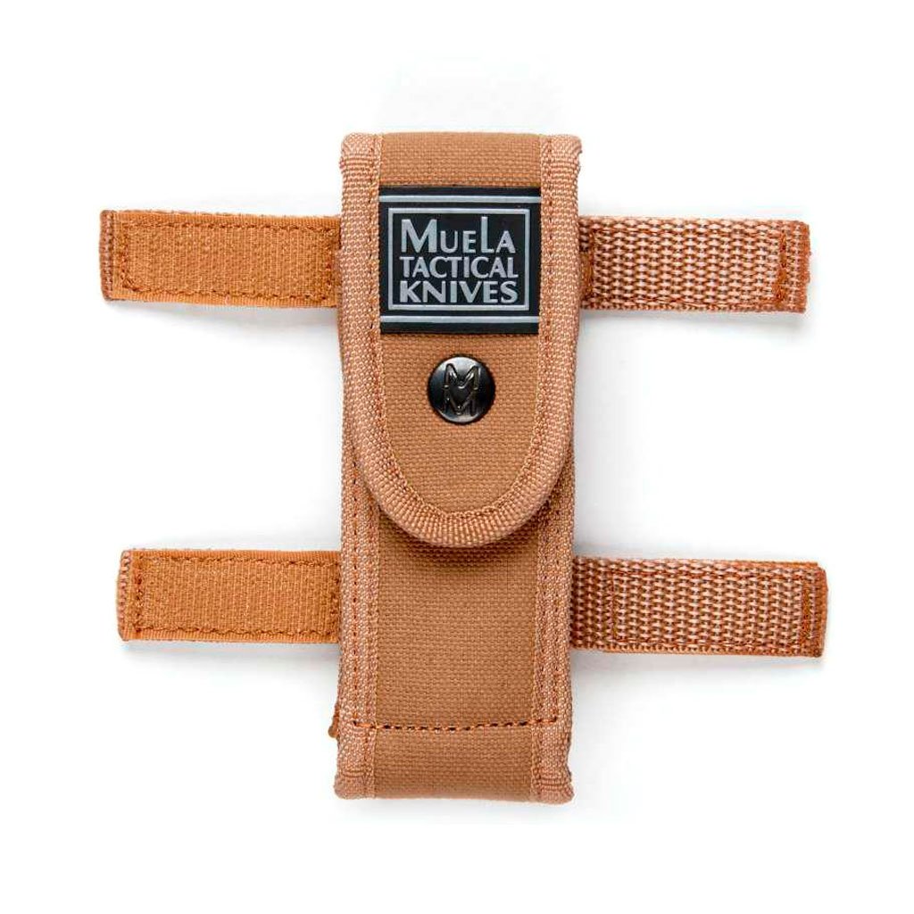 Fodero In Pelle Muela F/10 Marrone | Custodia Per Coltellini Navajas Modello 10-M | Misura 140x58 Mm Con Anello